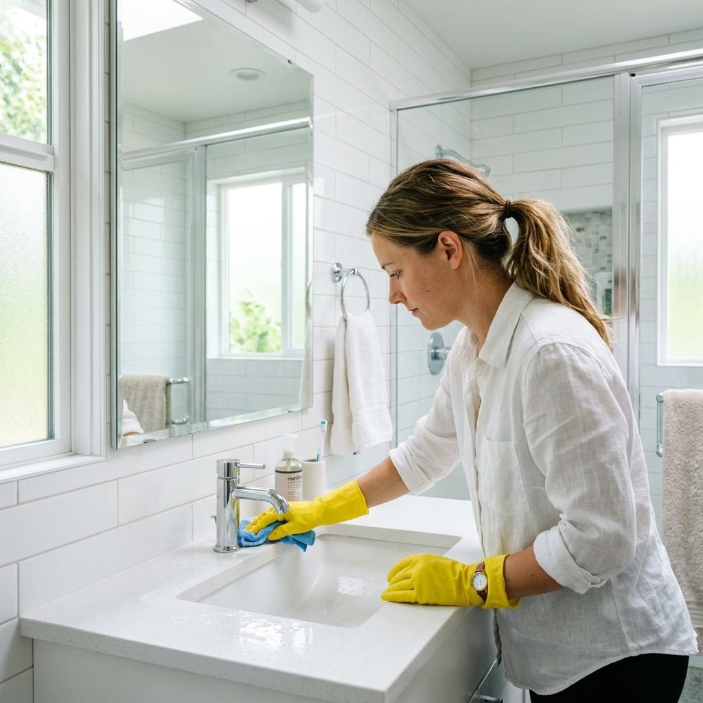 Clean bathroom